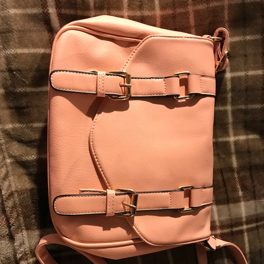 Blush Pink Pleather Purse - Picture 1 of 3